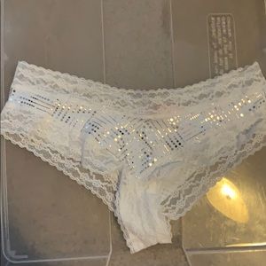 (3for$10) VS white and silver polka dot cheeky